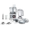 Bosch Robot da Cucina Compatto MC812S814, 45 Funzioni, 1250 W, Velocità Regolabile, Ciotola XXL da 3.9L, Frullatore da 1.5 L Incluso, Accessori per Tagliare, Macinare, Impastare, Grattugiare, Bianco