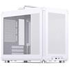 Jonsbo C6 MAX Case PC bianco - case mATX compatto con maniglia, mesh per il flusso d'aria, spazio per GPU fino a 335mm, dissipatore CPU fino a 170mm, 5 posizioni per ventole