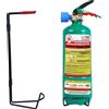 ECOFIRE Estintore ecologico 2 lt. Ecofire classi spegnimento A-B-C-D-F-Li-(batterie al litio) + supporto casa auto lavoro Simonrack
