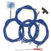 MBM Kit 12 mt pulizia canna fumaria pellet dn 80 professionale scovolo snodato