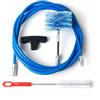 MBM Kit 3 mt pulizia canna fumaria tubi pellet dn 80 professionale scovolo snodato