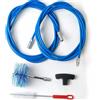 MBM Kit 6 mt pulizia canna fumaria tubi pellet dn 80 professionale scovolo snodato