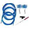 MBM KIT 9 mt e 2 scovoli pellet 80mm Pulizia stufa tubi canna fumaria