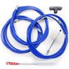 MBM Kit 9 mt pulizia canna fumaria tubi pellet dn 80 professionale scovolo snodato