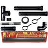 MBM kit tubi stufa a pellet canna fumaria dn 80 tubo acciaio smaltato nero 600 CE Made in Italy porcellanata ASP