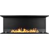 Divina Fire Camino a bioetanolo da incasso Trifacciale biocamino a 3 lati aperti 120x45 TREVI 120