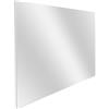 Divina Home Specchio da bagno retroilluminato reversibile AURORA LED 70x80 Made in Italy