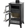 Divina Fire Stufa A Legna Con Forno Marzia Nera 15,3 Kw L45xp48,5xh91,5