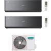 Hisense CONDIZIONATORE HISENSE DUAL SPLIT ENERGY PRO X BLACK 12000+12000 BTU WIFI INVERTER 3AMW62U4RJC A++
