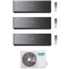 Hisense CONDIZIONATORE HISENSE TRIAL SPLIT ENERGY PRO X BLACK 9000+9000+9000 BTU WIFI INVERTER 3AMW52U4RJC A++