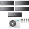 Hisense CONDIZIONATORE HISENSE PENTA SPLIT ENERGY PRO X BLACK 9000+9000+9000+9000+12000 BTU WIFI INVERTER 5AMW105U4RQC A++