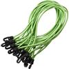 Hnonoxy 20 Corde Elastiche con Ganci-26 cm, Robusto Tenditore in Gomma con Gancio per Campeggio e Attività All'aperto, Per Legare Insieme Teloni da Campeggio, Portabici, Tende (Verde)
