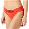 Calvin Klein Slip Bikini Modellanti Donna Elasticizzati, Rosso (Fiesta), L