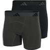 adidas Boxer da Uomo Boser, Confezione da 2 Boxer (2 Pezzi) - Active Flex Cotton Ergonomic Boxer, Assorted_4AM005, S, Assorted_4am005, S