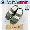 Crocs Sandali con cinturino a Y Crocs Soho verde militare 211755-309 taglia unisex