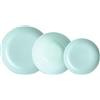 Luminarc Pampille Turchese Stoviglie Opale 18 Pezzi - 6 Persone Turchese