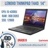 Lenovo Notebook Lenovo ThinkPad T440 Portatile 14" Cpu i5-4300u Ram 8gb SSD 120gb