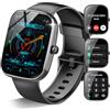 Csasan Smartwatch con Effettua/Risposta Chiamate, 1.91'' HD Orologio Smartwatch Uomo, 110+ Modalità Sportive Fitness Tracker, Nero Chiaro