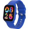 Celly, Smartwatch per Bambini con Cinturino in Silicone, con Monitoraggio Battito Cardiaco, Contapassi, Giochi, Bluetooth, App Dedicata Fit4Kid, Durata Batteria Fino a 4 Giorni, Colore Blu