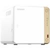 QNAP Memorizzazione in Rete NAS Qnap TS-462-4G Bianco