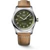 Longines Orologio Spirit L3.811.4.03.2 COSC Verde 42mm Uomo Longines