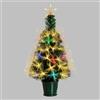 TECNO-NATALE ALBERO VERDE CON FIBRA OTTICA LED BIANCO CALDO E MULTICOLORE H70 CM LEDXKC-LEDX48133