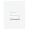 Avanti Trendstore [BERGAMO] - Libreria legno laminato con 6 vani aperti, disponibile in 2 diverse colorazioni. Dimensioni: LAP 116x118x33 cm - Bianco - Legno laminato