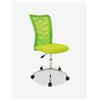 Avanti Trendstore [MIGUEL] - Sedia da scrivania su rotelle, leggera, pratica e girevole, con schienale in rete traspirante e base a croce in metallo cromato, regolabile in altezza, disponibile in vari colori, dimensioni: LAP 42x90/100x44 cm - Verde