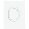Avanti Trendstore [ELSA] - Wenko Anelli per appendere le tende da doccia RG.12 - ca. 3 x 4,5 cm - Bianco