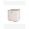 Avanti Trendstore [ALFA] - Box pieghevole in stoffa con occhiello in metallo, ideale per contenere vari oggetti o indumenti. Dimensioni LAP 32x32x32 cm - Bianco - Polipropilene