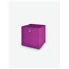 Avanti Trendstore [ALFA] - Box pieghevole in stoffa con occhiello in metallo, ideale per contenere vari oggetti o indumenti. Dimensioni LAP 32x32x32 cm - viola - Polipropilene