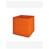 Avanti Trendstore [ALFA] - Box pieghevole in stoffa con occhiello in metallo, ideale per contenere vari oggetti o indumenti. Dimensioni LAP 32x32x32 cm - Arancione - Polipropilene