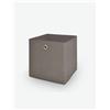 Avanti Trendstore [ALFA] - Box pieghevole in stoffa con occhiello in metallo, ideale per contenere vari oggetti o indumenti. Dimensioni LAP 32x32x32 cm - Grigio - Polipropilene