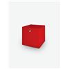 Avanti Trendstore [ALFA] - Box pieghevole in stoffa con occhiello in metallo, ideale per contenere vari oggetti o indumenti. Dimensioni LAP 32x32x32 cm - Rosso - Polipropilene
