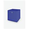 Avanti Trendstore [ALFA] - Box pieghevole in stoffa con occhiello in metallo, ideale per contenere vari oggetti o indumenti. Dimensioni LAP 32x32x32 cm - Blu - Polipropilene