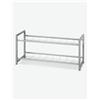 Avanti Trendstore [GUDRUN] - Scarpiera in acciaio in colore di aluminio, ca. 80x38x30 cm - Grigio - Metallo