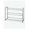 Avanti Trendstore [GUDRUN] - Scarpiera in acciaio in colore di aluminio, ca. 80x60x30 cm - Grigio - Metallo