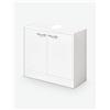 Avanti Trendstore [SMALI] - Sottolavabo con 2 ante a battente e ritaglio per il lavandino, in legno truciolato bianco. Dimensioni LAP 63x55x29 cm - Bianco - Legno laminato