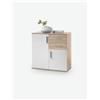 Avanti Trendstore [BEA] - Comò in legno laminato con 2 ante e 2 cassetti, disponibile in diversi colorazioni. Dimensioni: LAP 80x82x35 cm - Legno laminato