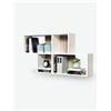 Avanti Trendstore [NICK] - Mensola da muro con 4 vani aperti in legno laminato, disponibile in diversi colori. Dimensioni LAP 100x53x19,5 cm - Marrone / bianco - Legno laminato