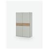 Avanti Trendstore [VICTORIA] - Armadio con ante scorrevoli in legno laminato, molto spazioso, disponibile in 2 colori diversi. Dimensioni: LAP 125x195x62 cm - Marrone chiaro / bianco - Legno laminato