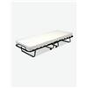 Avanti Trendstore [BRANDO] - Letto per ospiti salvaspazio, molto confortevole, comodo e stabile nell'uso! Struttura in metallo su rotelle. Materasso in poliuretano espanso e doghe con listelli in legno comprese. Disponibile in 2 diverse misure. - Bianco