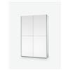 Avanti Trendstore [FORMIA] - Armadio ad ante scorrevoli, in legno laminato, disponibile in 2 diversi colori. Dimensioni: LAP 125x195,5x38 cm - Bianco - Legno laminato