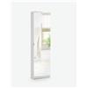 Avanti Trendstore [SUMATRA] - Scarpiera con 1 anta a specchio, offre 6 vani interni, in legno laminato nel colore bianco opaco. Dimensioni LAP 50x180x20 cm - Bianco - Legno laminato