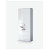 Avanti Trendstore [LINDO] - Scarpiera in legno laminato bianco lucido, con 2 ante a battente e 11 ripiani interni. Dimensioni LAP 80x190x35 cm - Bianco - Legno laminato