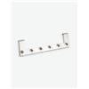 Avanti Trendstore [CELANO] - Appendiabito da porta, in acciaio inox con 6 ganci. Dimensioni LAP 39x11x5,5 cm - Grigio - Acciaio inossidabile