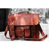 Originale Borsa in pelle invecchiata messenger tracolla uomo borsa a tracolla laptop do...