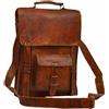 Originale Borsa a tracolla uomo vintage messenger in pelle per laptop e scuola valigetta