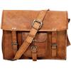 Originale Borsa a tracolla messenger in vera pelle da 15" custodia per laptop valigetta...