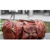 Fatto a mano Borsone grande in pelle viaggio palestra weekend notte bagaglio look rustico ...